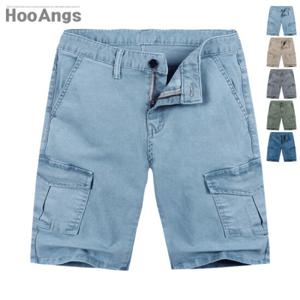 [후앙스] 스판 워싱 파스텔 카고반바지 HCCP3140