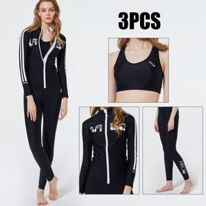 [아르고]여성 래쉬가드세트 3PCS LINE(BK)_3LE