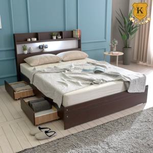 [크렌시아] 라피스 LED 일반서랍형 침대 프레임 SS(PVC깔판)