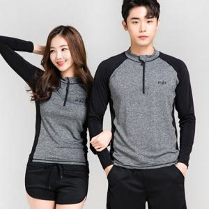 이라인 나그랑 반집업 래쉬가드