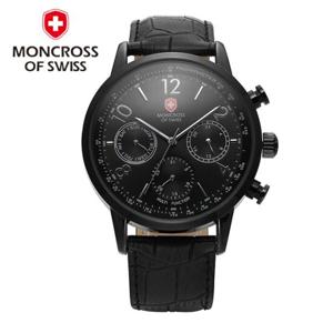 몽크로스가죽시계 MS6001-BK