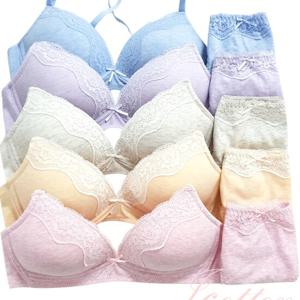 면브라팬티10종세트 ABC컵 노와이어브라 여성속옷