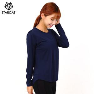 스타캣 요가복 상의 필라테스복TL09W2 루즈핏 긴팔티