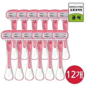 [썸머특가,여름필수 ] 도루코 이브 모이스쳐 휴대용 면도기 3Px4 /바디면도기/여성제모