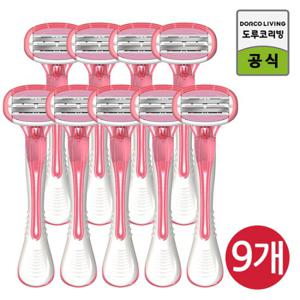 [썸머특가,여름필수 ] 도루코 이브 모이스쳐 휴대용 면도기 3Px3 /바디면도기/여성제모