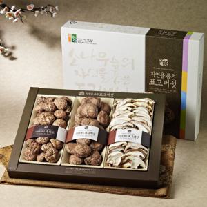 혼합버섯세트 2호 (흑화고 120g + 동고 130g + 표고절편 80g)