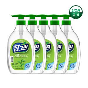 참그린 레몬 녹차 기름기뽀드득 1kg 펌프 용기 x 5개
