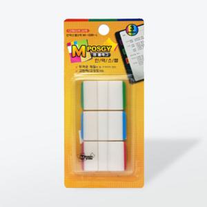 [엠플래그] 인덱스탭3색 지그재그 38*25mm 12매*3색(MI-GBR-L)
