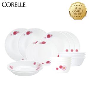 코렐 핑크데이지 원형 4인 16P 홈세트