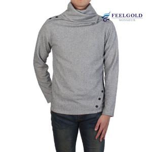 [필골드] 견장 단추 터틀티셔츠 SL6003