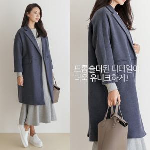 [미씨엘라] 보니 퀼팅 누빔 롱 코트