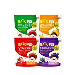 퓨어잇 동결건조 아이과자 과일엔요거트 큐브 4가지맛 유아 간식
