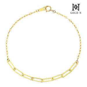 골드앤 14K 클립체인 한줄 팔찌 YG