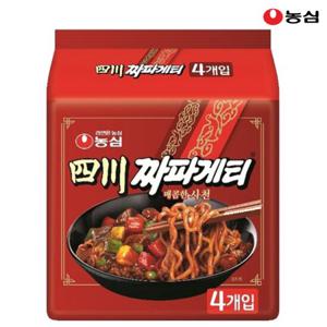 농심 사천짜파게티 137g x 4봉