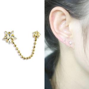 [쥬얼리팜므파탈]14K GOLD_심플스타투핀이어링(한 짝)#GE1500