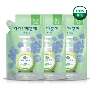 아이깨끗해 청포도향 리필 200mlx3개