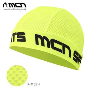 MCN/엠씨엔 K메쉬 스컬캡 형광그린 자전거모자 헬멧속모자