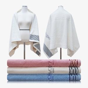 송월타월 샤보렌 모던블럭 68x130 코마사 바스타월