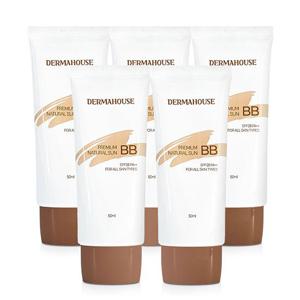 더마하우스 프리미엄 내추럴 썬 비비크림 50ml 5개/SPF28 PA++