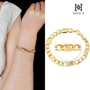 골드앤 14K 스타커브체인 팔찌 4타입 여성 YG