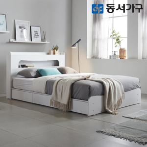 동서가구 후이 수납 LED Q침대+9존독립매트리스 DF638372
