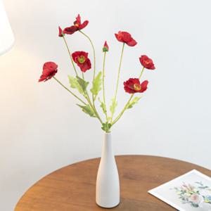 리얼양귀비가지 55cm (8컬러) 조화 인테리어 꽃 장식 소품