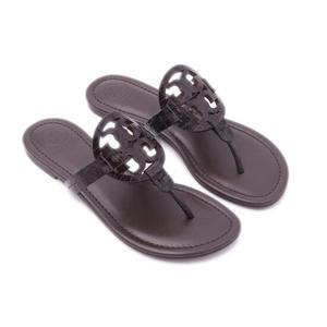 토리버치 밀러 로고 샌들 57284-200 브라운 Miller Logo Sandals
