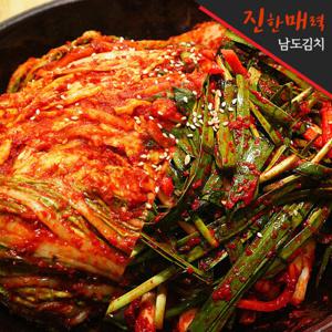 [진한매력] 전라도 포기김치 3kg + 부추김치 2kg