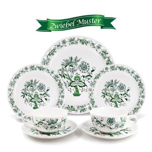 쯔비벨무스터 Green 홍찻잔디너 7p세트