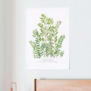 상상후 창문가리개 태피스트리 벽인테리어 50x70cm 그린그라스