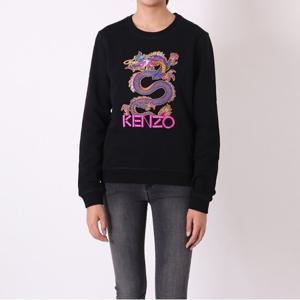 겐조 드래곤 여성 맨투맨 티셔츠 F962SW809962-99 블랙 Dragon S