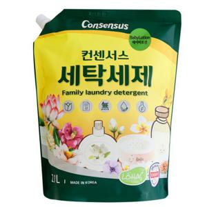 컨센서스 표준형 순한 세탁세제 베이비로션 2.1L(리필)