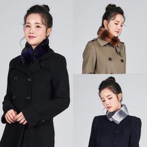 인조 밍크 투톤 미니 자석 머플러 BF2027