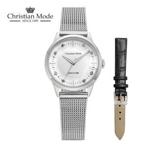 크리스챤모드(Christian Mode) 여성 메쉬시계 CM411WTBK