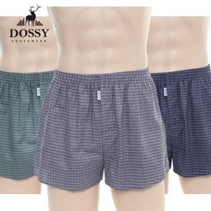 도씨 D807 남성 순면 3매 트렁크 사각/박서팬티/속옷 (95~105)