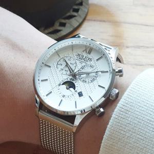 남자 메탈 패션 손목시계 JAL-044 가죽밴드증정