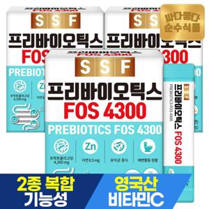 순수식품 프리바이오틱스 FOS4300 30포x3박스 총90포 3개월분 프락토올리고당 유산균