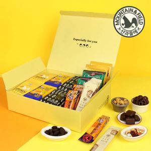 [산과들에] 42봉 심쿵간식세트 (하루견과 초코볼 에너지바 등) 과자간식선물세트