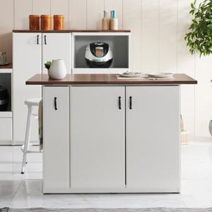 윈디 1200 홈바 주방 수납장 아일랜드 식탁 AP122C (착불)