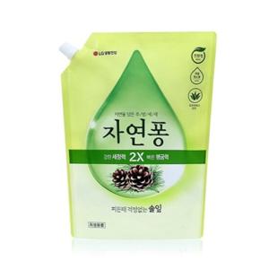 자연퐁주방세제 솔잎리필1.2kg