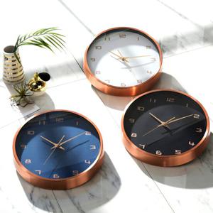 HC 국산 로즈골드 메탈 무소음벽시계 인테리어 벽걸이 시계 32CM