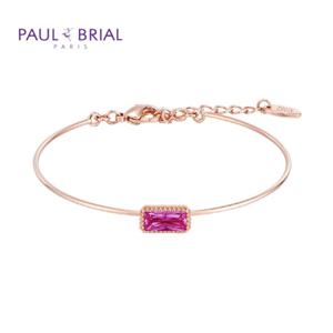 폴브리알 [SILVER] PPSB001S (PG) 7월 루비 탄생석 바게트 팔찌