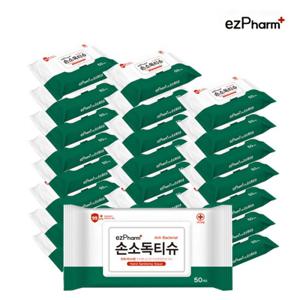 이지팜 손소독티슈 50매 24팩-학교티슈