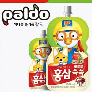 팔도 뽀로로홍삼쏙쏙 100ml x40 사과매실