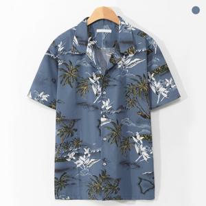 [후앙스] 팜트리 하와이안 오픈카라 반팔셔츠 CKST3005