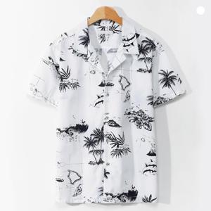 [후앙스] 맵핑 하와이안 오픈카라 반팔셔츠 CKST1005