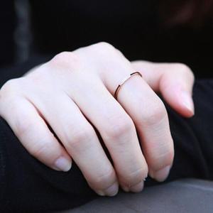 [이어넥핸즈] 써지컬스틸 로즈골드 슬림블랙 반지 14K도금