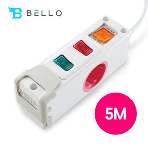현대일렉트릭 옆으로 멀티탭 USB 2구 5m