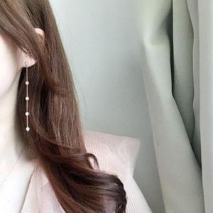 [피치블린] 쥬쥬 진주 드롭 귀걸이 귀찌