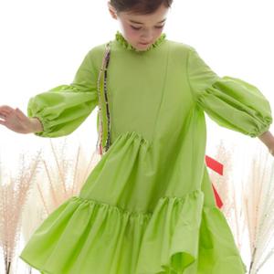 소니아코리아 퍼키 여름 여아 셔링 플라워 원피스